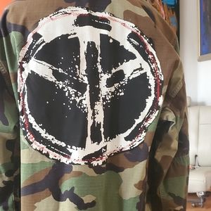 original old military jacket with unique design